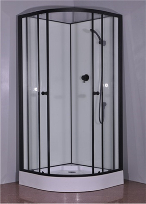 cabine preta do chuveiro do vidro temperado do quadro da liga de alumínio de 900*900*2150mm